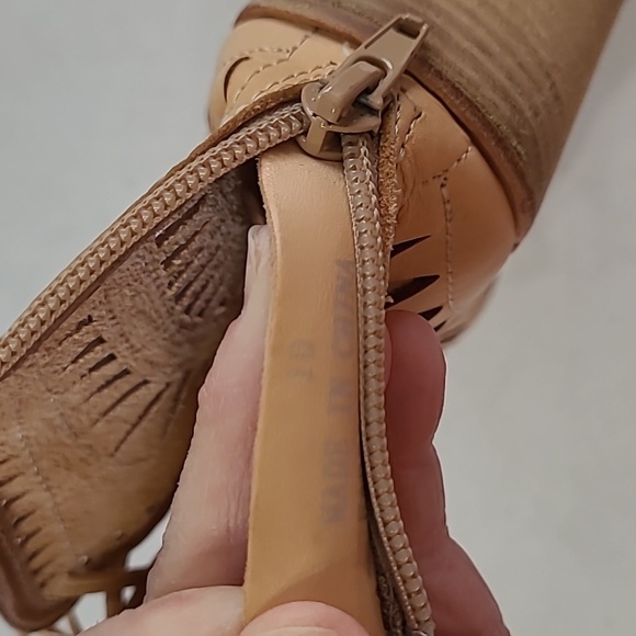 Jeffrey Campbell Rodillo Nude cutout wedge sandals size 10 - Picture 10 of 11